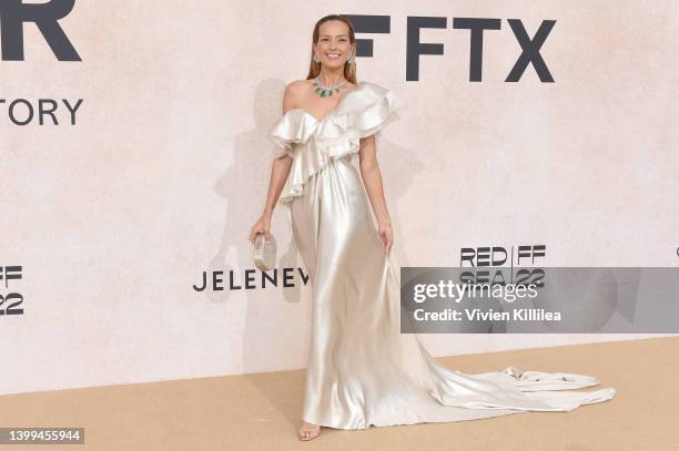 Petra Nemcova attends the amfAR Cannes Gala 2022 at Hotel du Cap-Eden-Roc on May 26, 2022 in Cap d'Antibes, France.