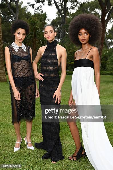 Lineisy Montero, Hiandra Martinez and Blesnya Minher pose during the