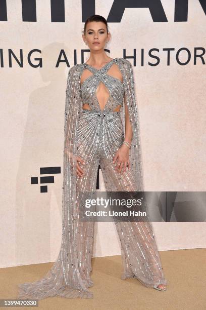 Georgia Fowler attends the amfAR Gala Cannes 2022 at Hotel du Cap-Eden-Roc on May 26, 2022 in Cap d'Antibes, France.