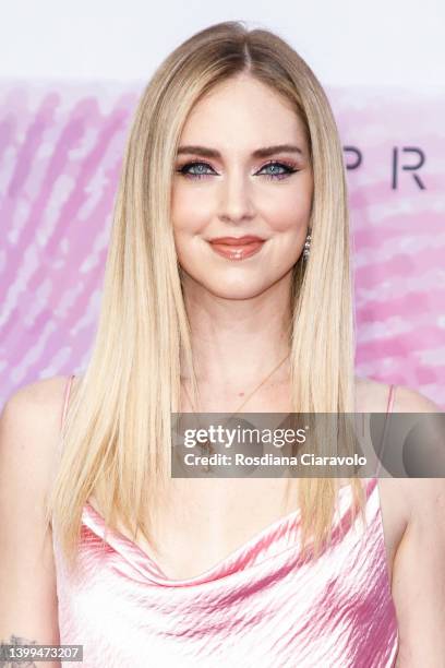 Chiara Ferragni arrives for the ABOUT YOU Awards Europe at Superstudio Maxi on May 26, 2022 in Milan, Italy.