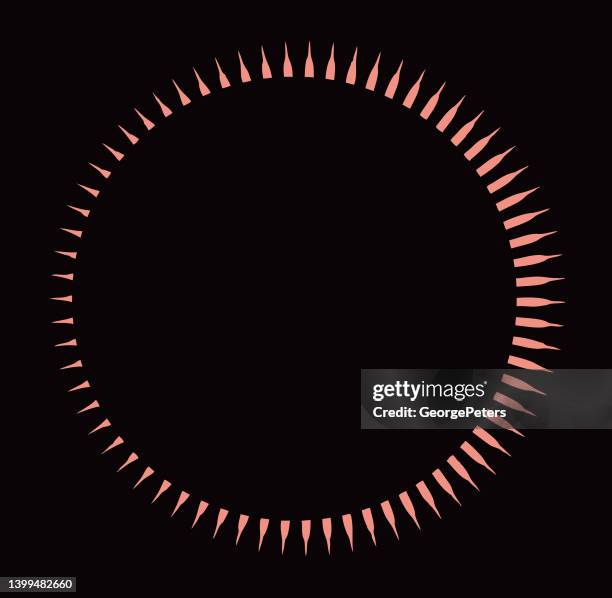 line art illustration of solar eclipse - solar eclipse stock illustrations