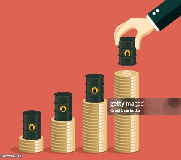 gasoline prices - graph - diesel fuel stock illustrations