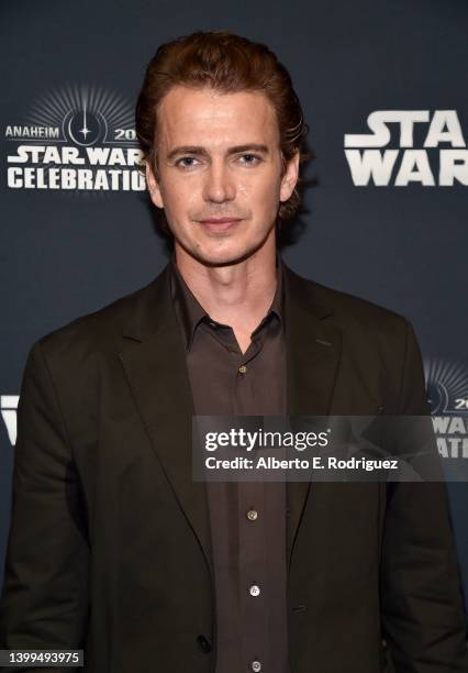 Hayden Christensen attends the studio showcase panel at Star Wars Celebration for “Obi-Wan Kenobi” in Anaheim, California on May 26, 2022. The new...