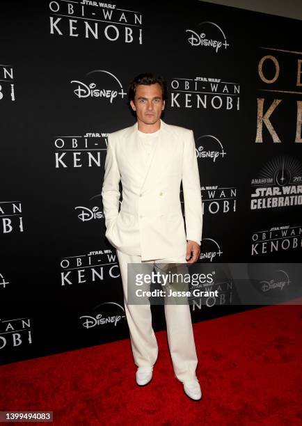 Rupert Friend attends a surprise premiere of the first two episodes of “Obi-Wan Kenobi” at Star Wars Celebration in Anaheim, California on May 26th....