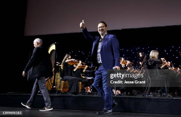 Frank Marshall and James Mangold of the upcoming fifth installment of the “Indiana Jones” franchise honor composer John Williams on his 90th birthday...