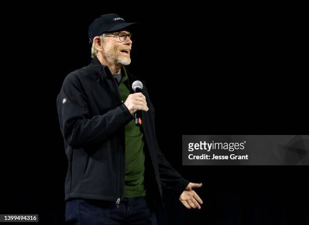 Ron Howard attends the studio showcase panel at Star Wars Celebration for “Willow” in Anaheim, California on May 26, 2022. An all-new...