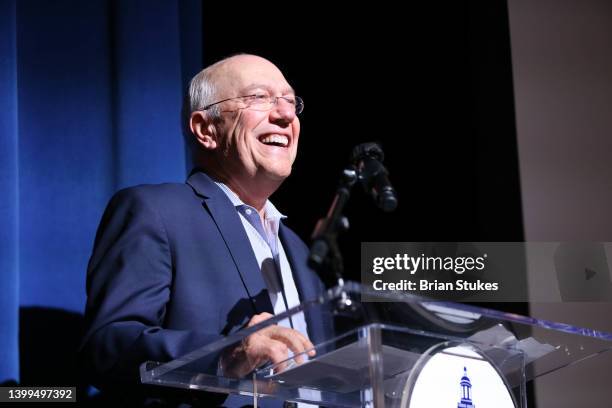 President and Chief Executive Officer of Children's National, Kurt Newman delivers remarks onstage during "The Royal" DC Screening at The Howard...