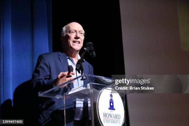 President and Chief Executive Officer of Children's National, Kurt Newman delivers remarks onstage during "The Royal" DC Screening at The Howard...