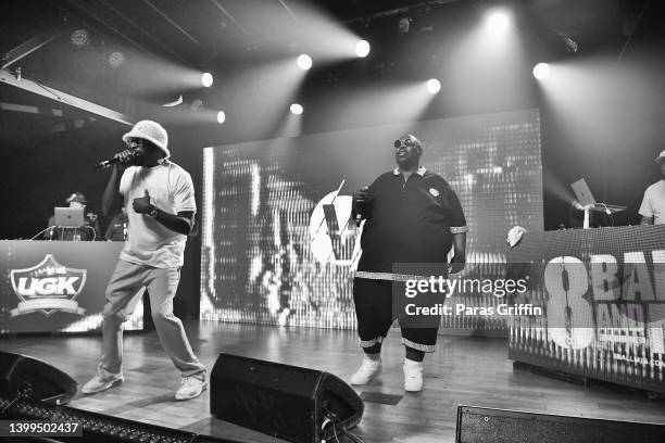 And 8Ball perform onstage during VERZUZ 8 Ball & MJG vs UGK at Terminal West on May 26, 2022 in Atlanta, Georgia.