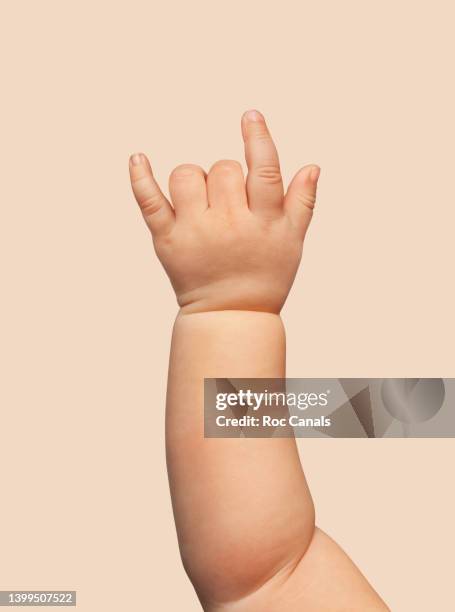 baby horn sign - hand on hip bildbanksfoton och bilder