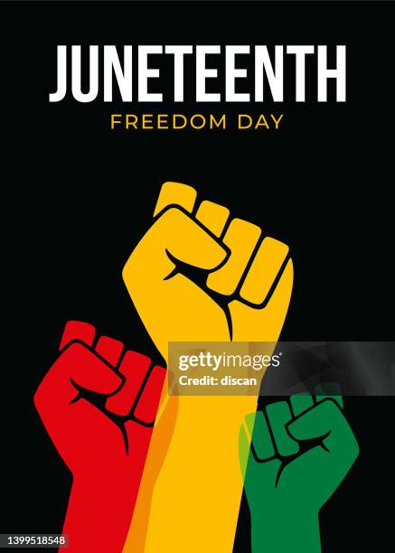 ilustrações de stock, clip art, desenhos animados e ícones de juneteenth independence day. african-american history and heritage. - independência