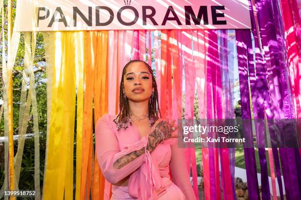 Ella Mai attends "Pandora ME Festival" celebrating the new collection at Can Mulo on May 26, 2022 in Ibiza, Spain.