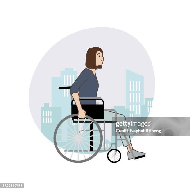 people with a disability. - nurse interviewing patient stock illustrations