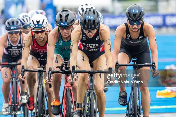 Beth Potter of Great Britain, Natalie Van Coevorden of Australia, Miriam Casillas García of Spain, Erika Ackerlund of United States of America...