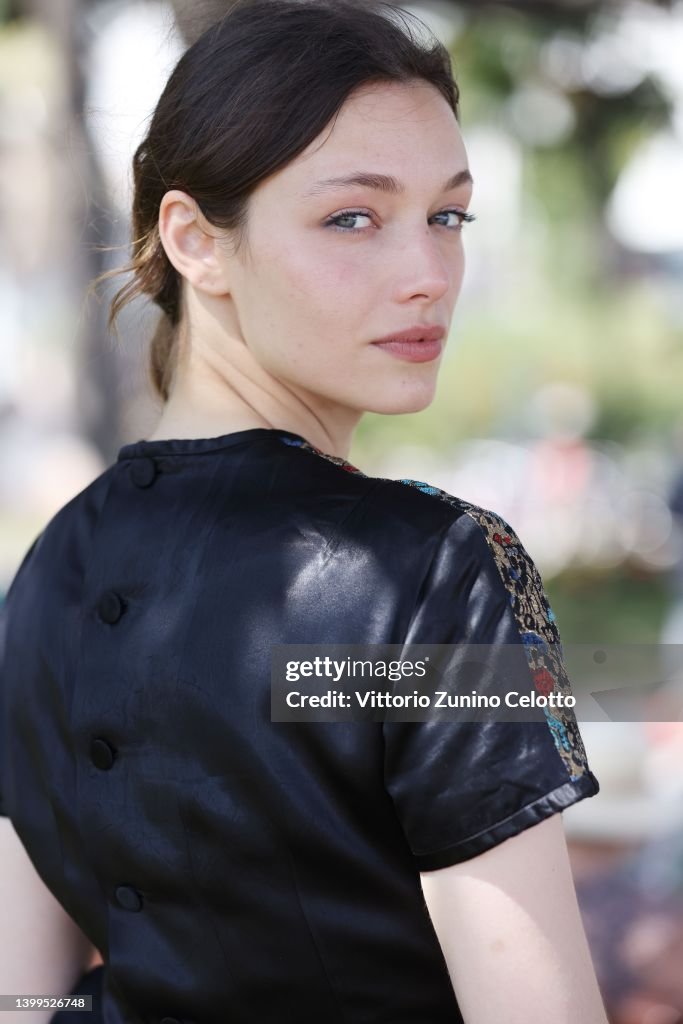 Eva Danino poses during the 75th annual Cannes film festival at on