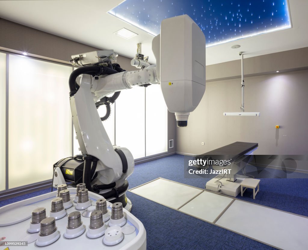 Accelerator used to cure cancer in a medical lab