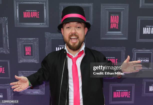 Cast member and lead comedian Brad Williams attends the premiere of "Mad Apple by Cirque du Soleil" at The Park on May 26, 2022 in Las Vegas, Nevada.