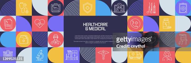 healthcare and medical related design with line icons. simple outline symbol icons. - stethoscope pills stock illustrations