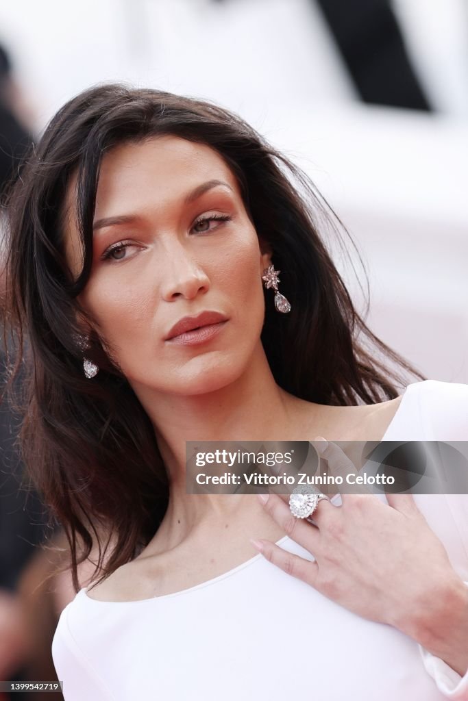 Bella Hadid attends the screening of "Broker " during the 75th annual