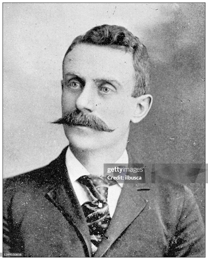 Antique photograph from Lawrence, Kansas, in 1898: Harry Dick, County clerk