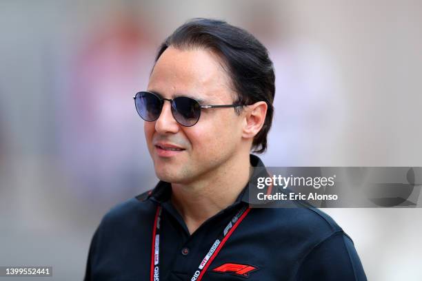 Felipe Massa walks in the Paddock prior to practice ahead of the F1 Grand Prix of Monaco at Circuit de Monaco on May 27, 2022 in Monte-Carlo, Monaco.