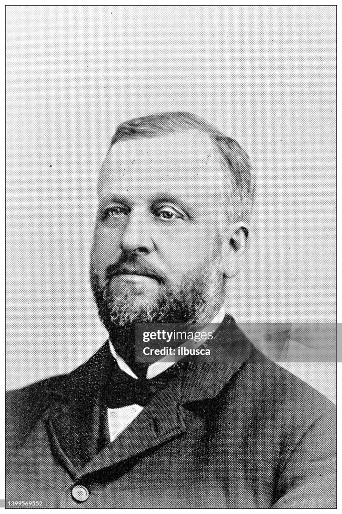 Antique photograph from Lawrence, Kansas, in 1898: Solon O Thacher, Judge