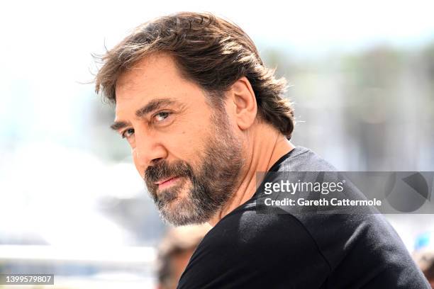 Javier Bardem attends a photocall ahead of the rendez-vous with Javier Bardem event at the 75th annual Cannes film festival at Palais des Festivals...