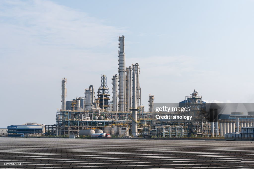 Chemical plant with solar power station