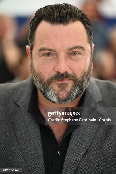 Denis Ménochet attends the photocall for "As Bestas" during the 75th annual Cannes film festival at Palais des Festivals on May 27, 2022 in Cannes,...