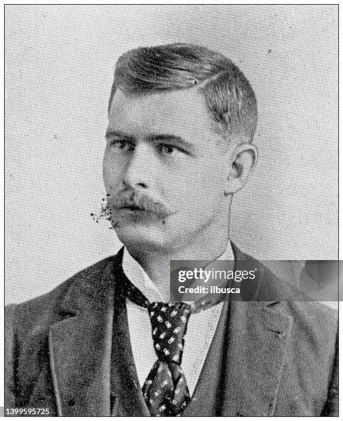 antique photograph from lawrence, kansas, in 1898: lawrence business college, i c stevenson - kansas university stock illustrations