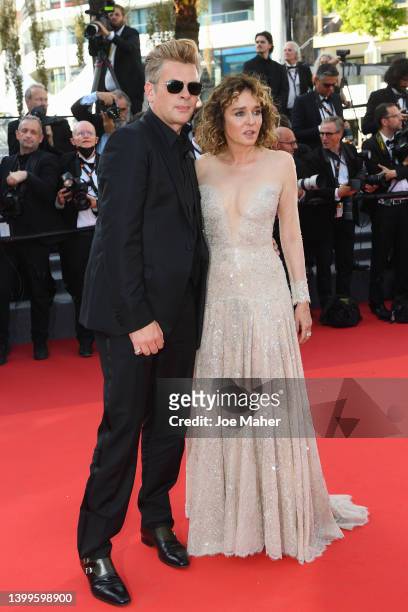 Un Certain Regard Jury member Benjamin Biolay and President of the jury Valeria Golino attend the screening of "Mother And Son " during the 75th...