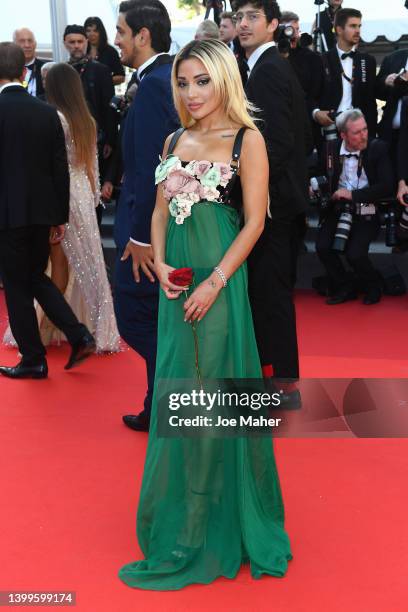 Gabi DeMartino attends the screening of "Mother And Son " during the 75th annual Cannes film festival at Palais des Festivals on May 27, 2022 in...