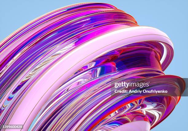 abstract curved shape - art and science stock-fotos und bilder