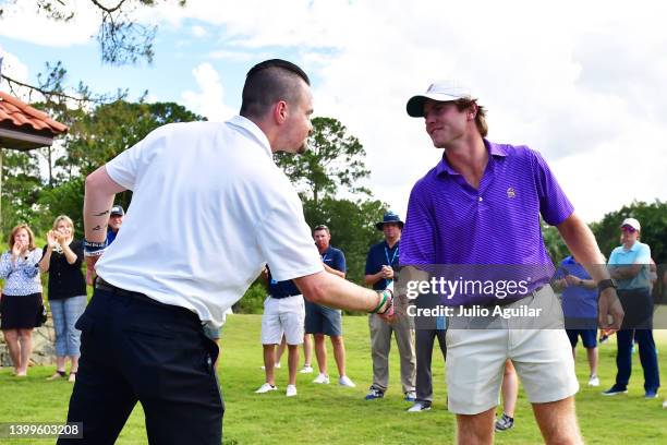 Pearse Lucas of the Sewanee Tigers wins the Phil Michelson Outstanding Freshman award presented by StrackaLine following the Division III Men’s Golf...