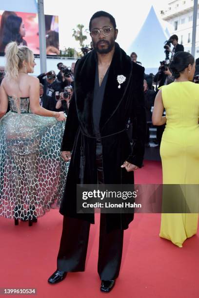 Lakeith Stanfield attends the screening of "Mother And Son " during the 75th annual Cannes film festival at Palais des Festivals on May 27, 2022 in...