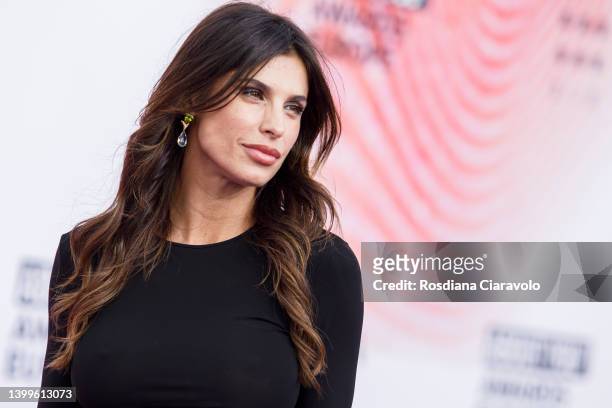 Elisabetta Canalis arrives for the ABOUT YOU Awards Europe at Superstudio Maxi on May 26, 2022 in Milan, Italy.