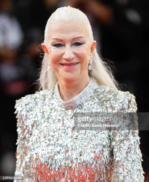 Dame Helen Mirren attends the screening of "Mother And Son " during the 75th annual Cannes film festival at Palais des Festivals on May 27, 2022 in...