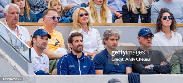 Team Nadal Father Sebastián Nadal, Agent from Nike, Mother Ana María Parera, Wife Maria Francisca Perello; Coaches Carlos Moya and Marc Lopez, Agent...