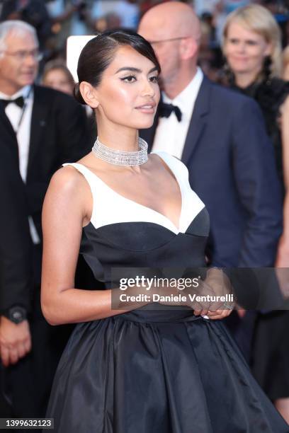 Guest attends the screening of "Mascarade" during the 75th annual Cannes film festival at Palais des Festivals on May 27, 2022 in Cannes, France.