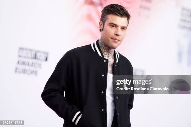 Fedez arrives for the ABOUT YOU Awards Europe at Superstudio Maxi on May 26, 2022 in Milan, Italy.