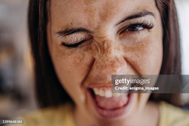 silly funny face - grimacing stock pictures, royalty-free photos & images