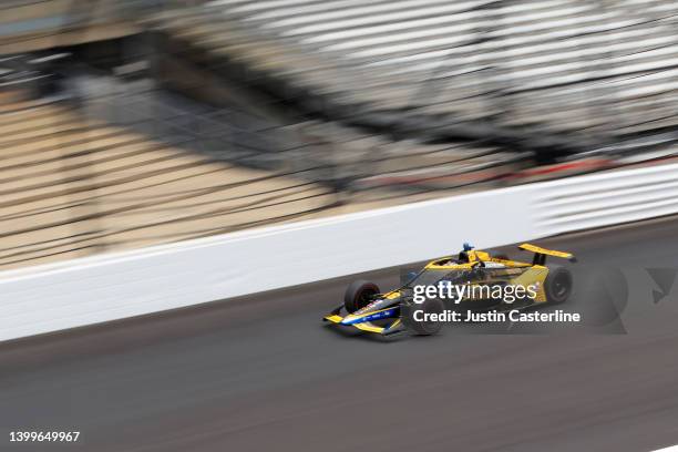 Colton Herta of United States drives his Gainbridge Andretti Autosport with Curb-Agajanian Honda during the 2022 Indianapolis 500 Carb Day at...