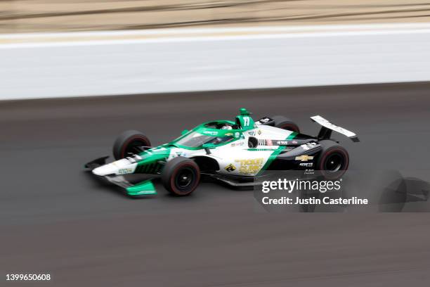 Callum Ilott of United Kingdom drives the Juncos Hollinger Racing during the 2022 Indianapolis 500 Carb Day at Indianapolis Motor Speedway on May 27,...