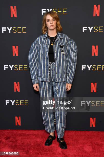 Maya Hawke attends Netflix Hosts "Stranger Things" Los Angeles FYSEE Event at Netflix FYSee Space on May 27, 2022 in Beverly Hills, California.