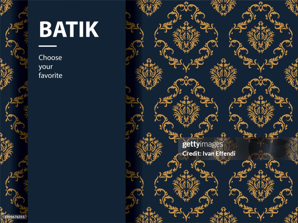 Batik Pattern Traditional Indonesia Motif Java Culture Backdrop ...
