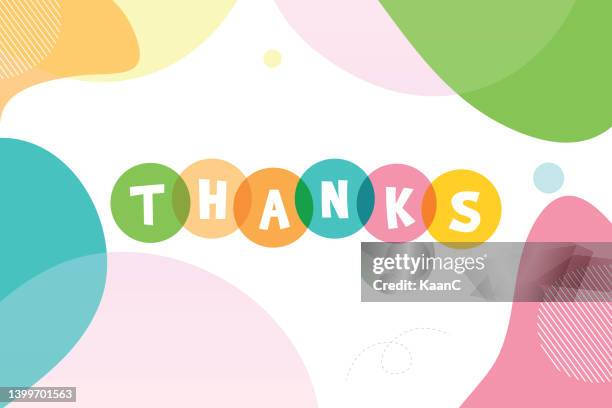 thanks lettering vector stock illustration - thank you 幅插畫檔、美工圖案、卡通及圖標