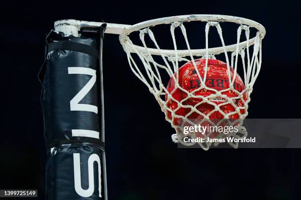 General view of the Suncorp super Netball during the round 12 Super Netball match between West Coast Fever and Queensland Firebirds at RAC Arena, on...