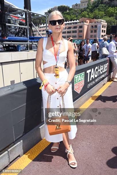 Caroline Daur attends qualifying ahead of the F1 Grand Prix of Monaco at Circuit de Monaco on May 28, 2022 in Monte-Carlo, Monaco.