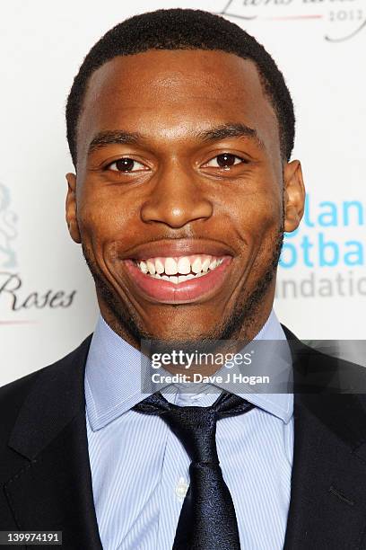 Daniel Sturridge attends The England Footballers Foundation Lions and Roses Charity Dinner 2012 in aid of Help For Heroes and Cancer Research UK at...