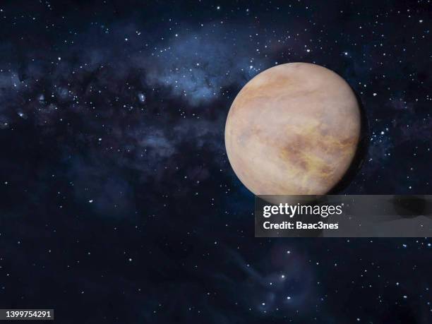 planet venus - atmosphere - computer generated image. - venus planeta fotografías e imágenes de stock